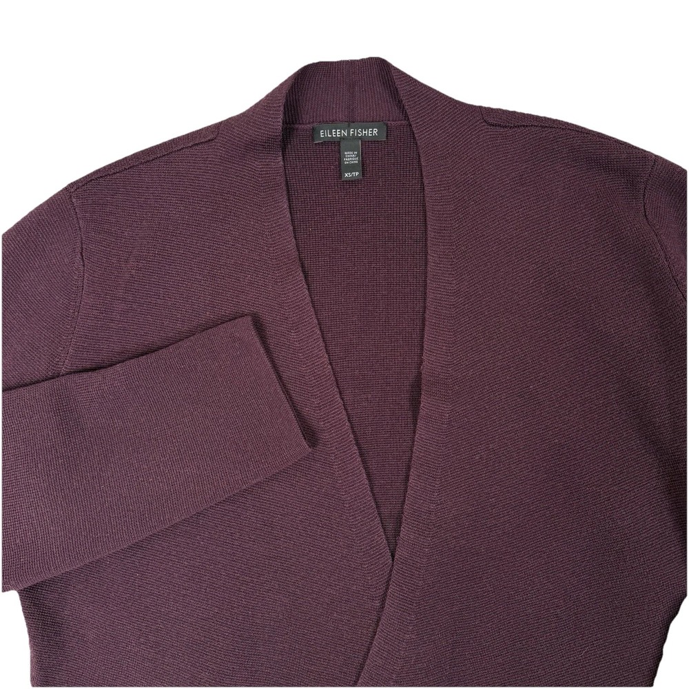 Eileen Fisher Sweater Tencel Silk Angle‎ Front Cardigan